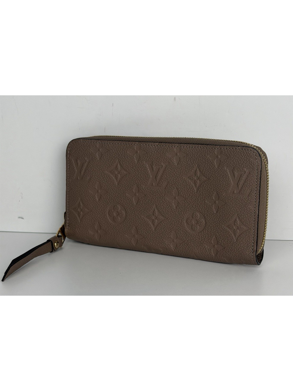 Louis Vuutton Zippy Wallet Beige Empreinte Leather & Monogram Pattern 2017 K1